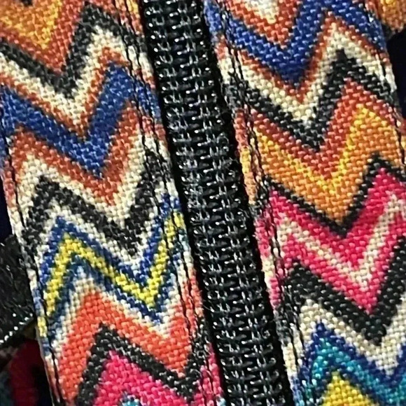 JEFFREY CAMPBELL Enyo Knee High Gladiator Multicolor Chevron Print Heel … - Picture 4 of 8